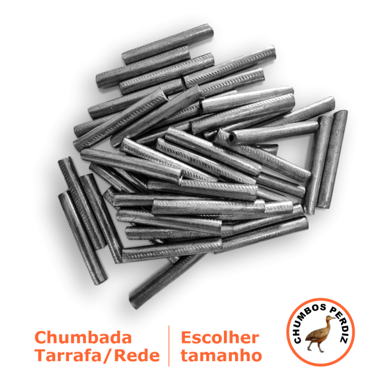Chumbadas Tarrafa Rede Canudo - 3KG (Perdiz) - Escolher Tamanho